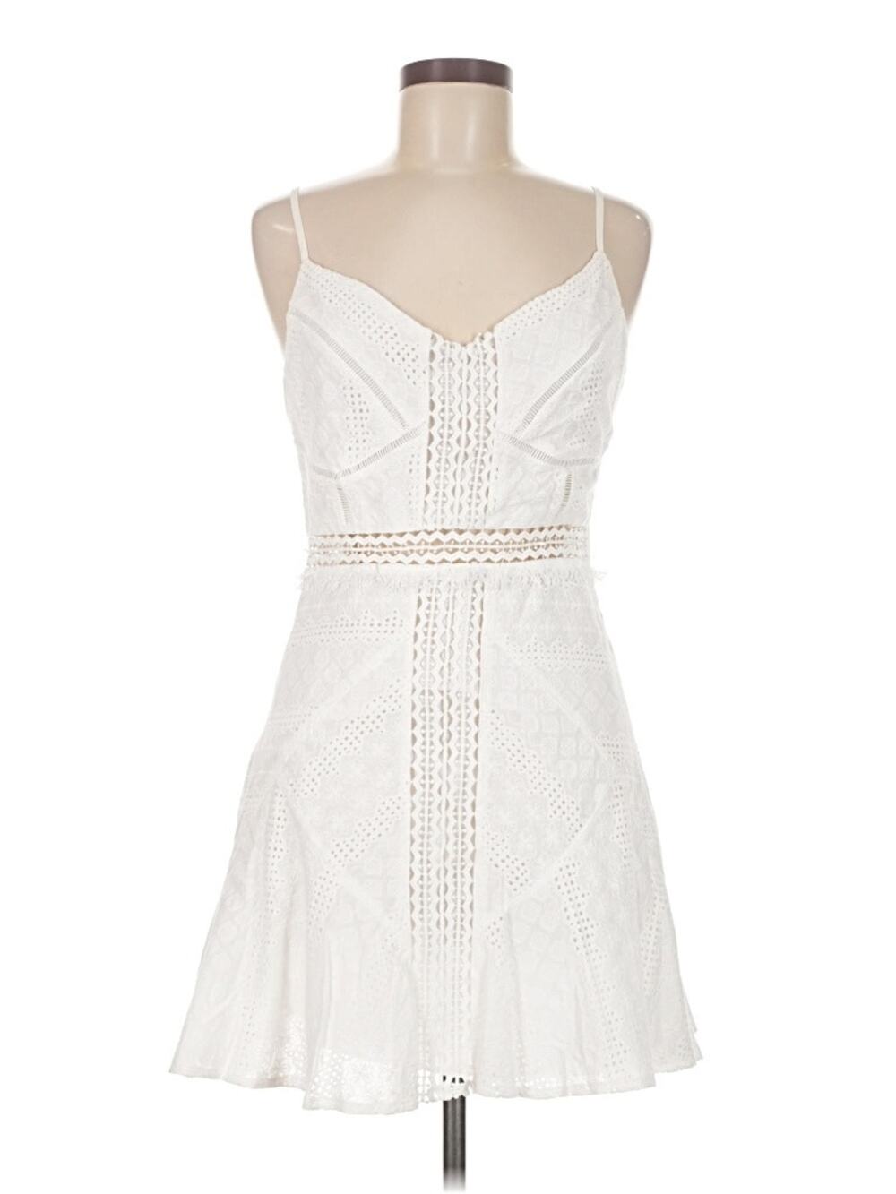 White Cotton Saints and Secrets Cotton Boho Summer Dress - NWT Size M